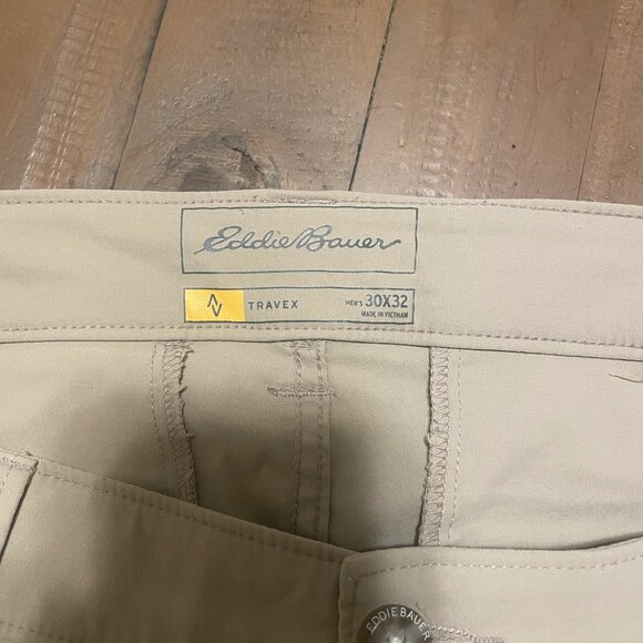 Mens Eddie Bauer Travex Pants Size‎: 30x32 Color: Khaki - Picture 3 of 4